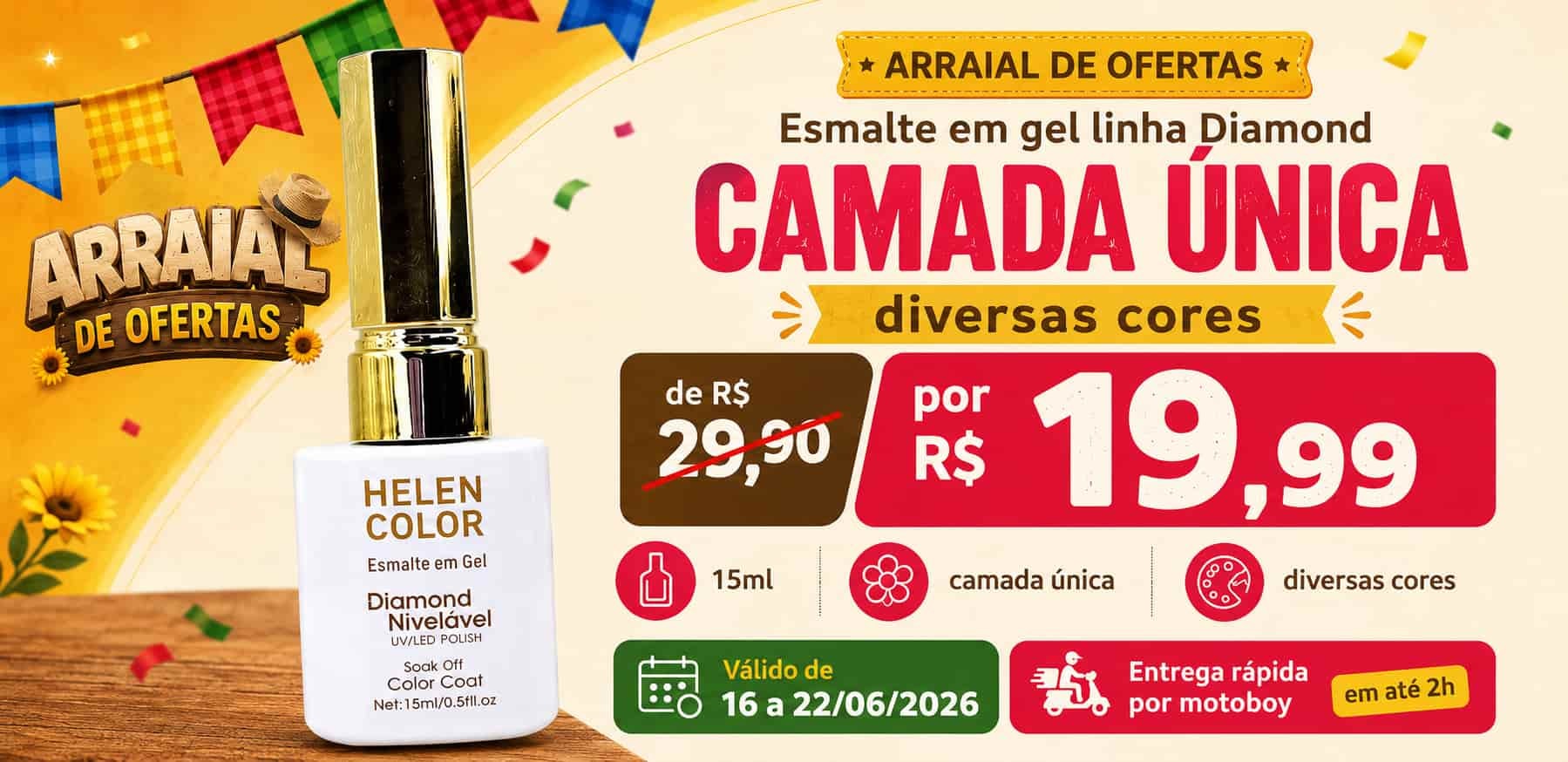 Promoções de esmalte em gel