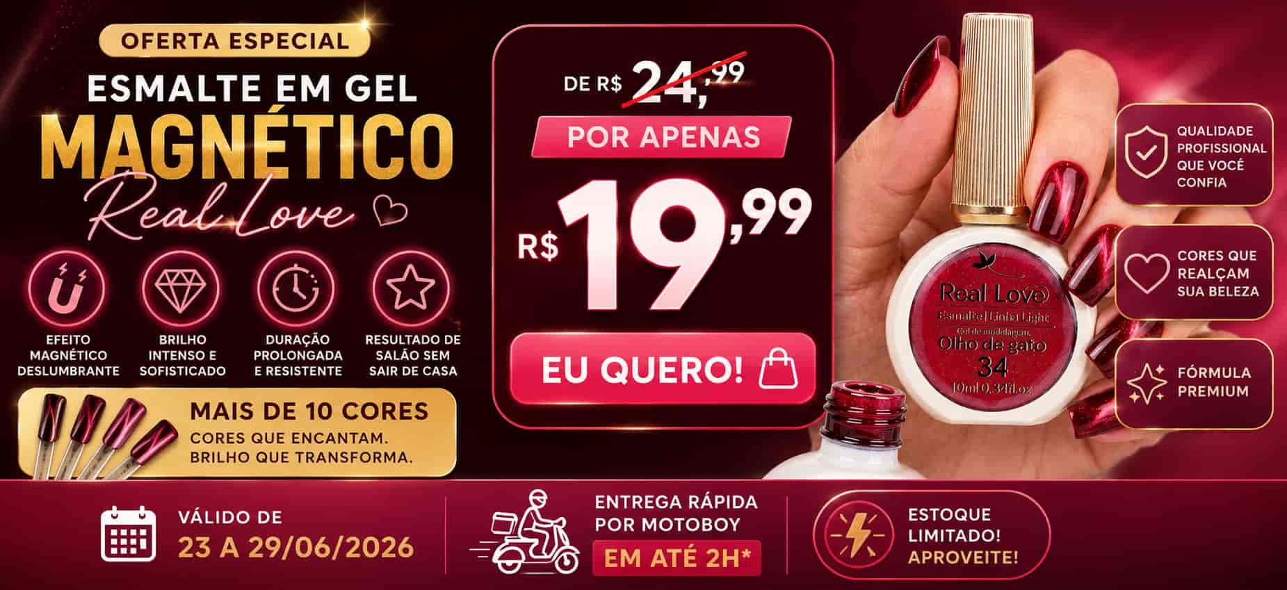 Promoções de esmalte em gel