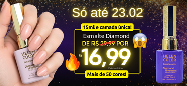 Banner de liquida de esmalte em gel