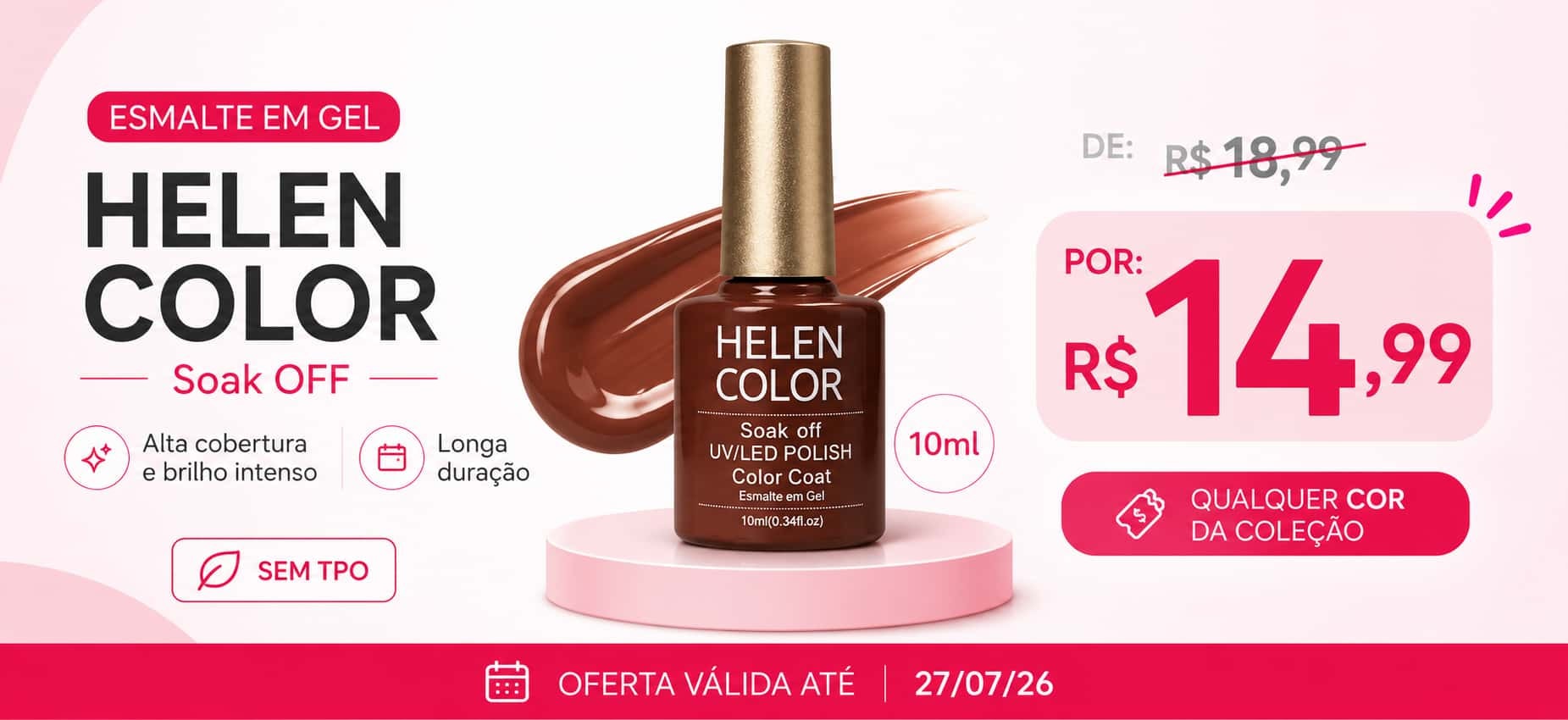 Promoções de esmalte em gel