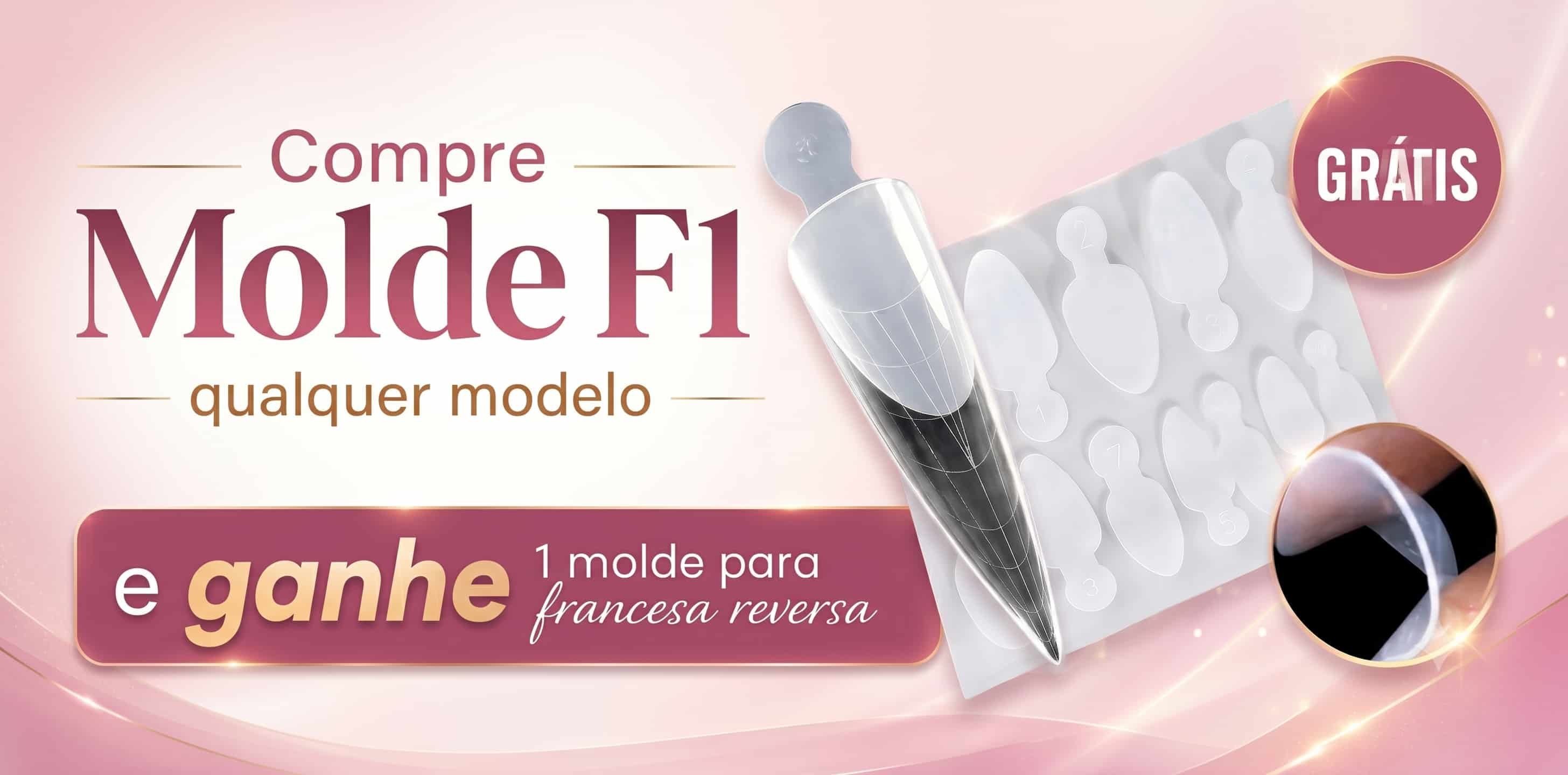 Banner de liquida de esmalte em gel