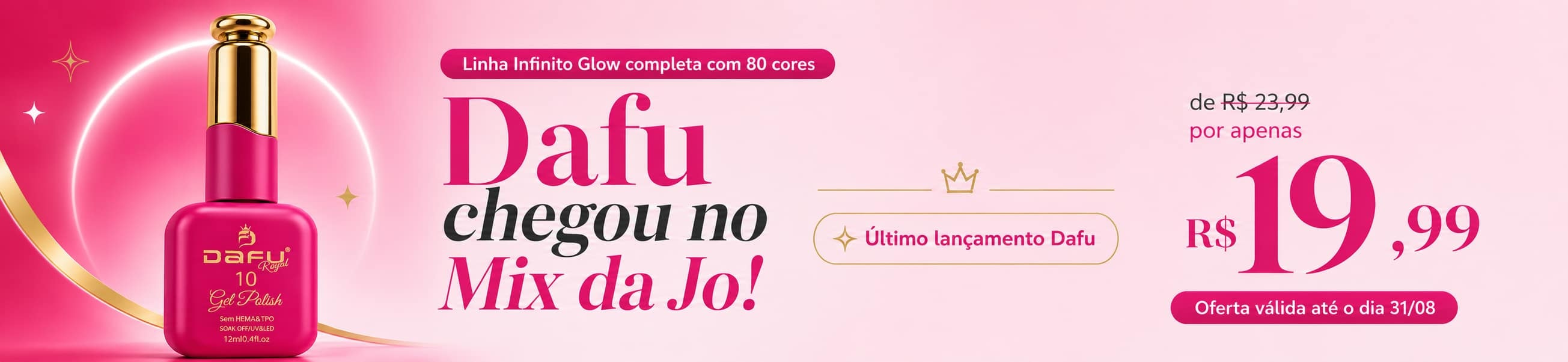 Banner fixo de promo de esmalte em gel
