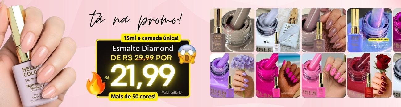 Banner fixo de promo de esmalte em gel