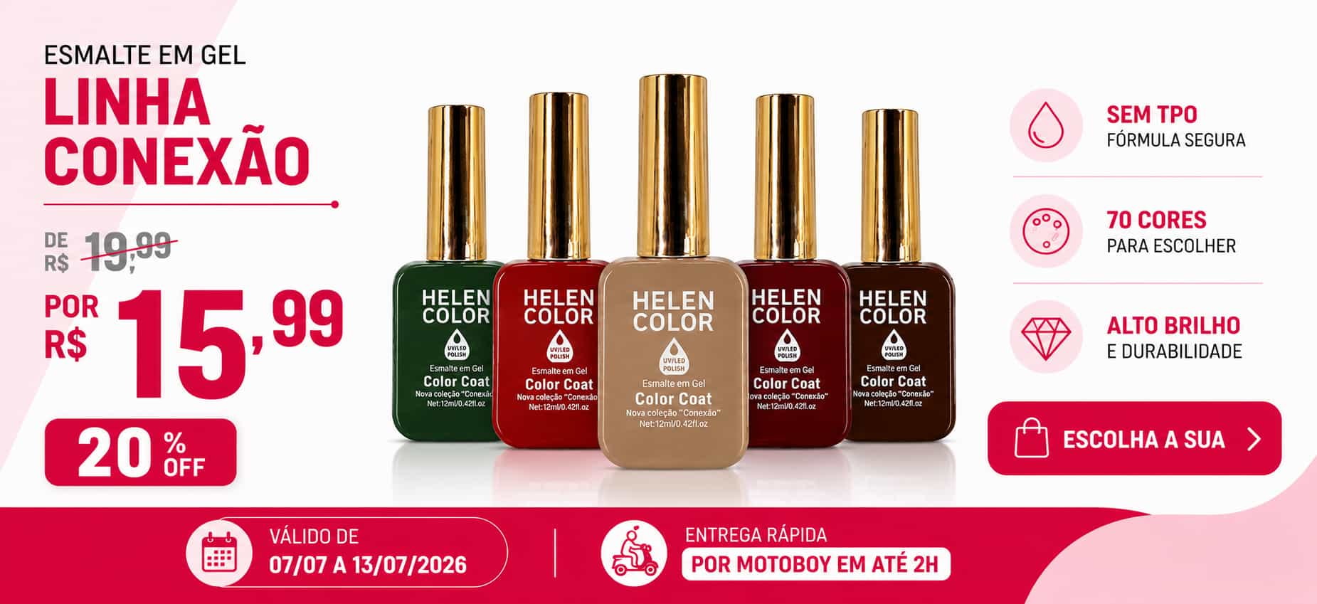Promoções de esmalte em gel