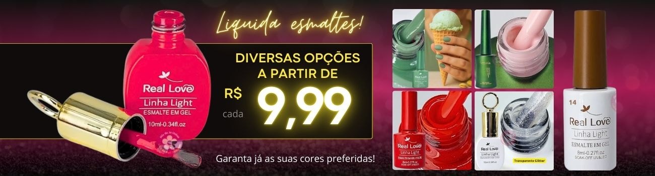Banner fixo de promo de esmalte em gel
