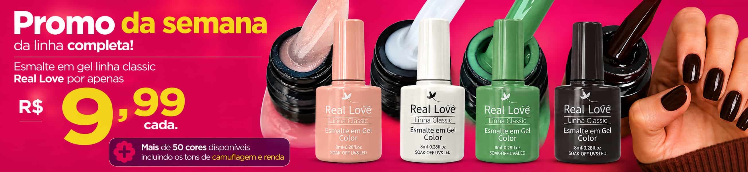 Banner fixo de promo de esmalte em gel