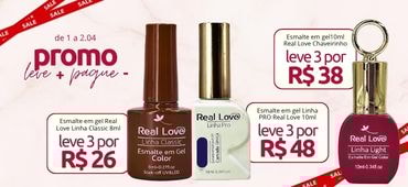 Banner de liquida de esmalte em gel