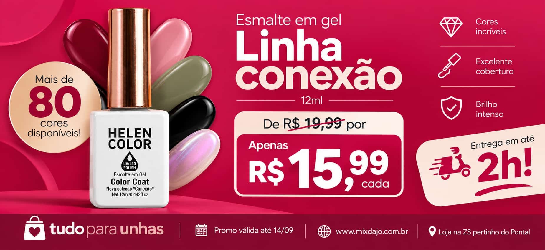 Promoções de esmalte em gel