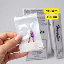 100 Envelopes Para Esterilização 7 X 13cm Hospflex