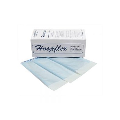 100 Envelopes Para Esterilização De Brocas 6x13cm Hospflex