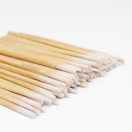 100 Palitos com algodão para esmaltação