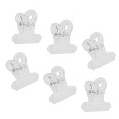 6 Presilhas Acrílicas Pequenas 6 Presilhas Acrílicas Pequenas