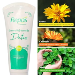 Alívio Imediato Pernas Cansadas e Varizes Creme Refrescante Detox Repos 110g