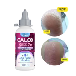 Amaciante líquido de calos Calox Cora 100ml Passo 1 Amaciante líquido de calos Calox Cora 100ml Passo 1
