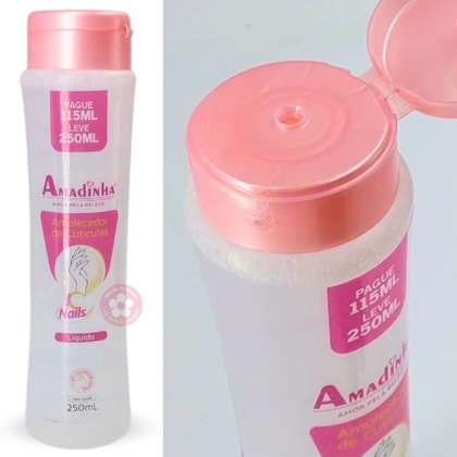 Amolecedor de cutículas emoliente 250ml Amadinha