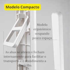 Apoio de Mão Dobrável para Manicure Portátil Compacto Branco Apoio de Mão Dobrável para Manicure Portátil Compacto Branco