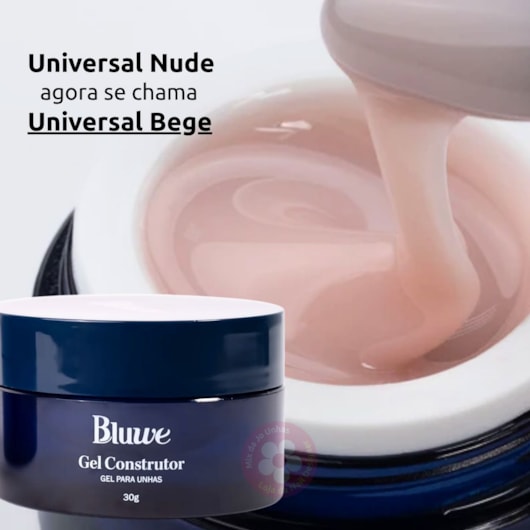 Bluwe Gel Construtor Universal Bege (Nude) 30g para unhas