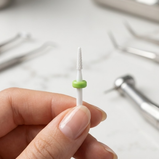 Broca de Ceramica Mini Ponta de lápis Extra Grossa para unhas