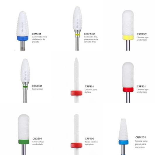 Broca de Ceramica para remoção de esmalte em gel para unhas