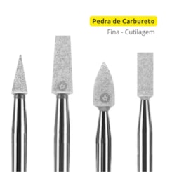 Broca de Pedra de Carbureto Branca para cutilagem - Fina