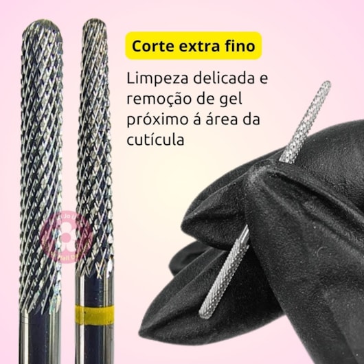 Broca de Tungstênio Lápis e bastão Corte extra fino D&Z 218 dupla para unhas