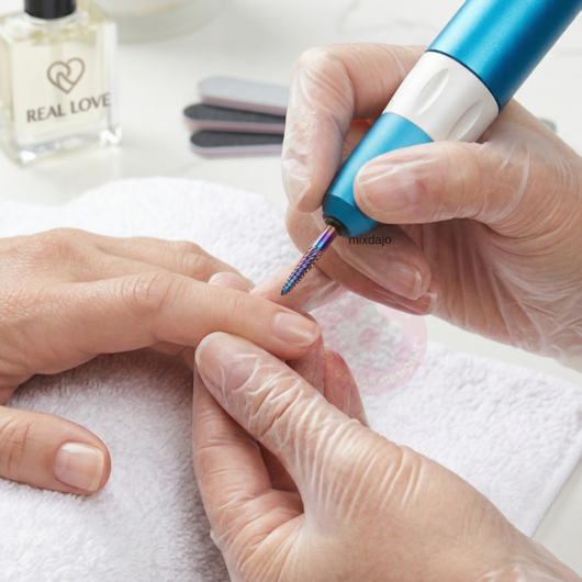 Broca de tungstênio Limpeza inferior 58 Corte Extra grosso Real Love para unhas