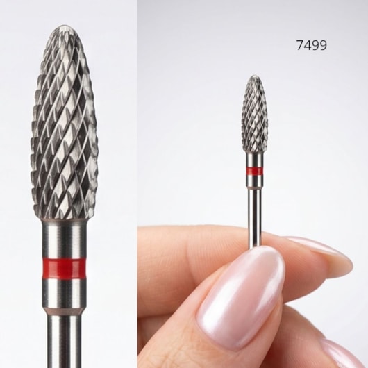 Broca de tungstênio Mini Chama corte fino topo ativo para unhas