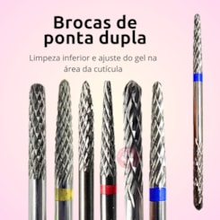 Broca de Tungstênio ponta dupla Limpeza inferior