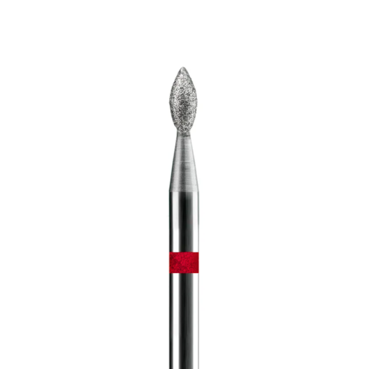 Broca Diamantada 830 chama para cutículas Brilho Azul e Vermelha Corte:Médio (Azul) para unhas