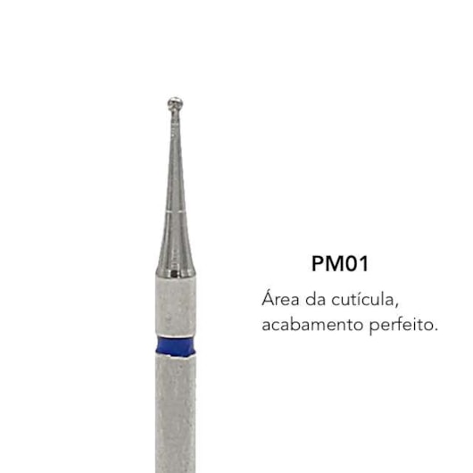 Broca diamantada brilho - BRL-PM01 para área da cutícula para unhas