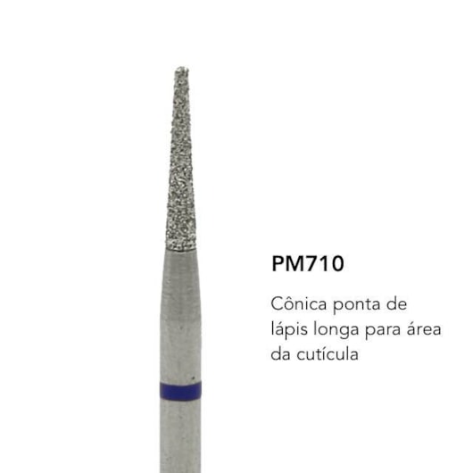 Broca Diamantada Brilho - modelo:Pm-710 para unhas