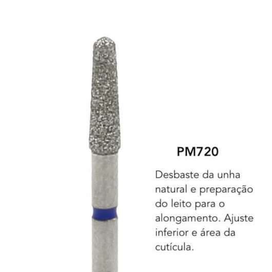 Broca Diamantada Brilho - modelo:Pm-720 para unhas