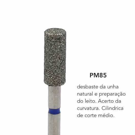 Broca Diamantada Brilho - modelo:Pm-85 para unhas
