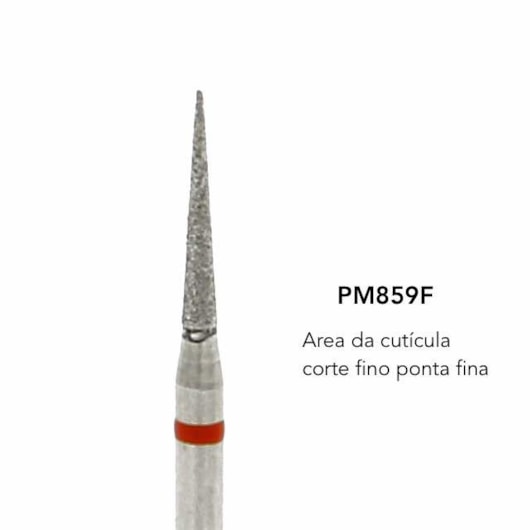 Broca Diamantada Brilho - modelo:Pm-859f para unhas
