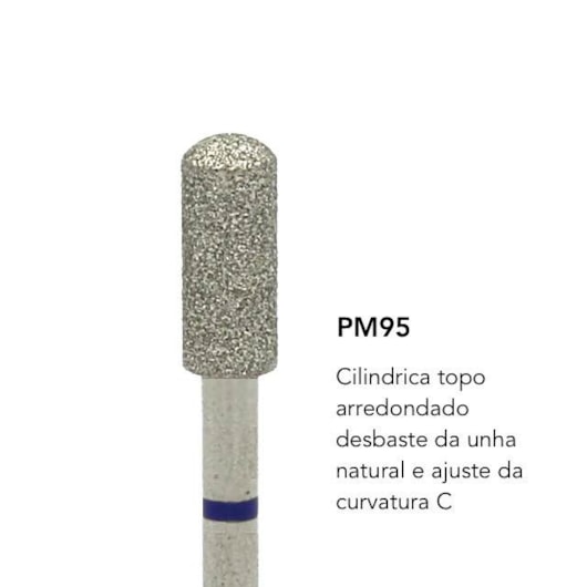 Broca Diamantada Brilho - modelo:Pm-95 para unhas