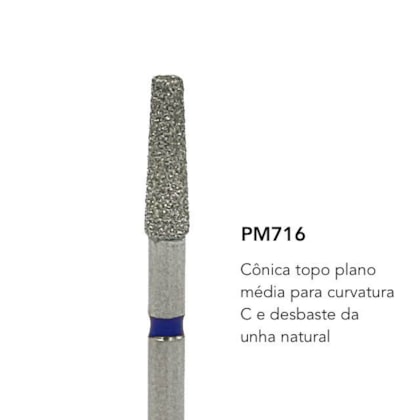 Broca diamantada brilho - PM-716 para curvatura C