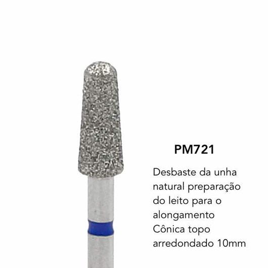 Broca Diamantada Brilho - Pm-721 para unhas