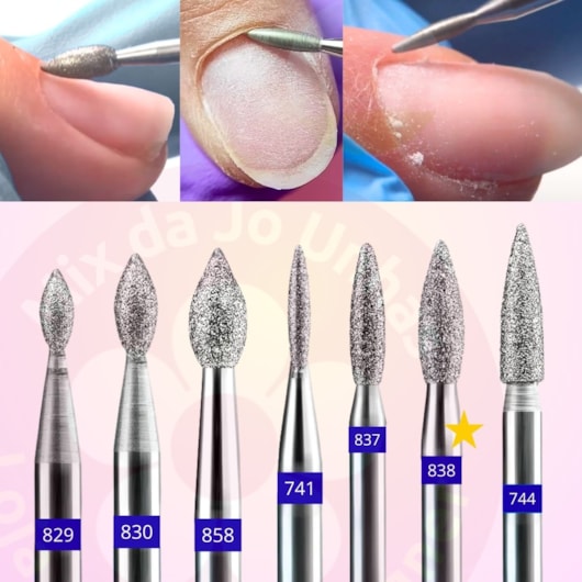 Broca Diamantada Chama Catálogo Modelo:Média 858 para unhas