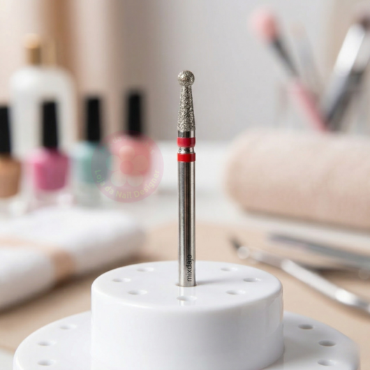 Broca diamantada esférica Fina Real Love para unhas