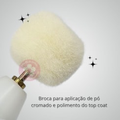 Broca para aplicação de pó cromado e polimento fios de lâ Broca para aplicação de pó cromado e polimento fios de lâ