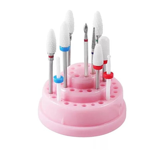 Broqueiro organizador de brocas para unhas