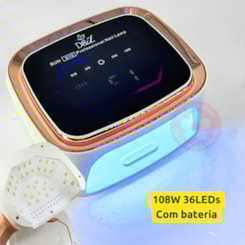 Cabine de unha a bateria UV/lED 108W 36 Leds Touch D&Z S10 Cabine de unha a bateria UV/lED 108W 36 Leds Touch D&Z S10