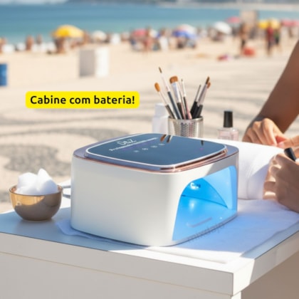 Cabine de unha a bateria UV/lED 108W 36 Leds Touch D&Z S10