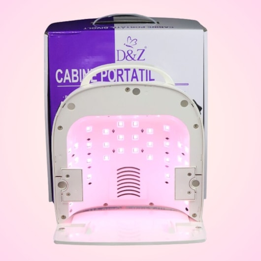 Cabine Portátil com bateria 86W D&Z para unhas