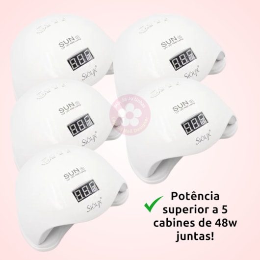 Cabine Ursinho 268W 54 Lâmpadas Alta potência UV/LED para unhas