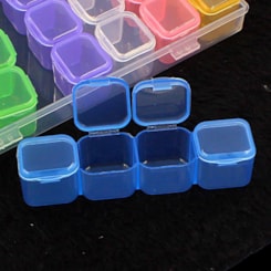 Caixa Organizadora 28 Divisórias Com 7x4 Colorida Caixa Organizadora 28 Divisórias Com 7x4 Colorida