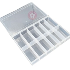 Caixinha Para Organizar Fibras e decorações 12 compartimentos Caixinha Para Organizar Fibras e decorações 12 compartimentos