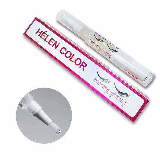 Caneta Gel Clear Removedora De Cílios Helen Color C/ Anvisa para unhas