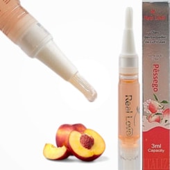 Caneta hidratante de cutículas 3ml Real Love Escolha Aroma: Pêssego Caneta hidratante de cutículas 3ml Real Love Escolha Aroma: Pêssego