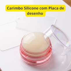 Carimbo de Silicone Leitoso para Unhas com Placa Sortida